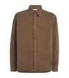 Le 17 Septembre Denim Shirt In Brown