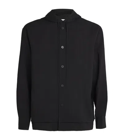 Le 17 Septembre Hooded Shirt In Black