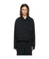 Le 17 Septembre Long-sleeved Casual Jacket In Black