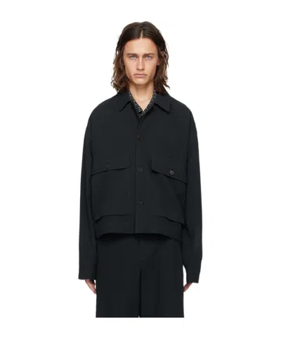 Le 17 Septembre Long-sleeved Casual Jacket In Black