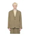Le 17 Septembre Long Sleeved Suit Jacket In Brown