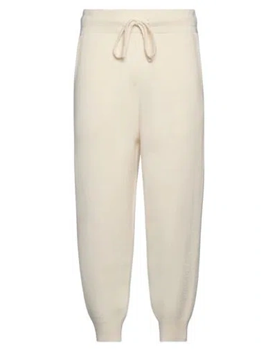 Le 17 Septembre Man Pants Ivory Size 34 Wool, Cashmere In White