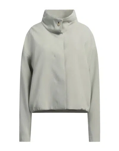 Le 17 Septembre Woman Jacket Sage Green Size 4 Polyester