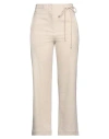 Le 17 Septembre Woman Pants Beige Size 4 Wool, Nylon, Polyurethane In Beige