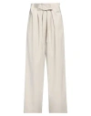 Le 17 Septembre Woman Pants Light Grey Size 8 Wool, Polyester, Polyurethane