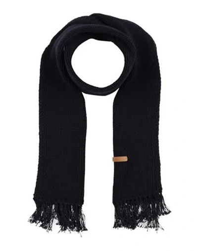 Le 17 Septembre Woman Scarf Midnight Blue Size - Cotton In Black