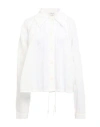 Le 17 Septembre Woman Shirt White Size 6 Rayon, Nylon In White