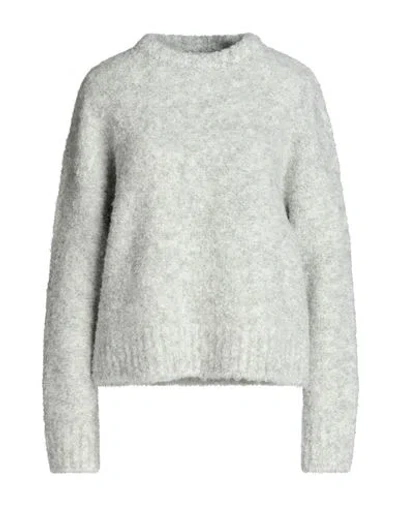 Le 17 Septembre Woman Sweater Light Grey Size 6 Recycled Polyester, Acrylic, Polyester, Wool, Elasta