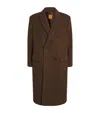 Le 17 Septembre Wool-blend Double-breasted Coat In Brown
