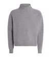 Le 17 Septembre Wool-blend Double Collar Sweatshirt In Gray