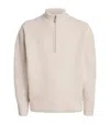 Le 17 Septembre Wool-blend Half-zip Sweater In Neutral