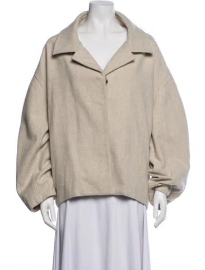 Pre-owned Le 17 Septembre Wool Coat In Neutrals