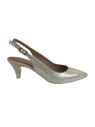 Le Beatrici Women's Shoes  Arya_vintage_lame_white