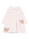 Le Bebé Enfant Bow-appliqué Dress In Pink