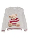Le Bebé Enfant Crewneck Sweater In Gray