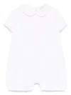 Le Bebé Enfant Embroidered Romper In White