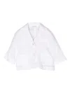 Le Bebé Enfant Single-breasted Linen Blazer In White