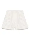 Le Bebé Enfant Striped Shorts In Neutrals