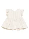 Le Bebé Enfant Striped Top In Neutrals