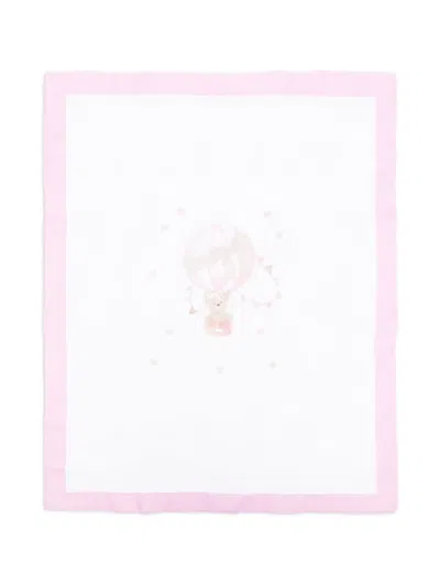 Le Bebé Enfant Teddy Bear Blanket In White