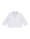 Shop Le Bebé Man Blazer White Size 6 Cotton, Elastane