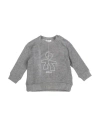 Le Bebé Newborn Boy Sweatshirt Grey Size 3 Modal, Cotton, Elastane In Grey