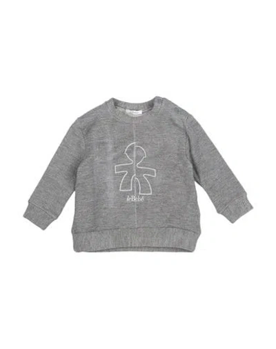 Le Bebé Babies'  Newborn Boy Sweatshirt Grey Size 3 Modal, Cotton, Elastane