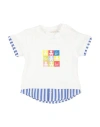 Le Bebé Newborn Boy T-shirt White Size 3 Cotton, Elastane In White