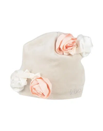 Le Bebé Babies'  Newborn Girl Hat Beige Size 1 Cotton, Polyester In Neutral