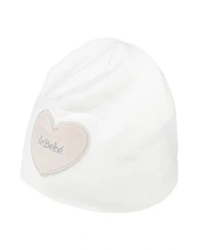 Le Bebé Babies'  Newborn Girl Hat White Size 1 Cotton, Elastane