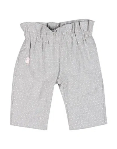 Le Bebé Babies'  Newborn Girl Pants Grey Size 3 Cotton, Viscose