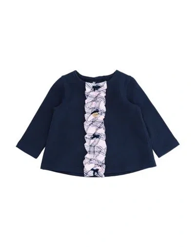 Le Bebé Babies'  Newborn Girl Sweatshirt Midnight Blue Size 3 Cotton