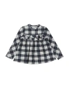 Le Bebé Newborn Girl Top Midnight Blue Size 3 Cotton, Elastic Fibres In Blue