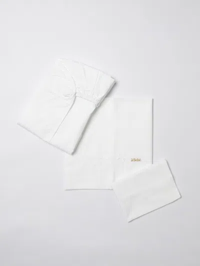 Le Bebé Sheets Kids Le Bebe' In White