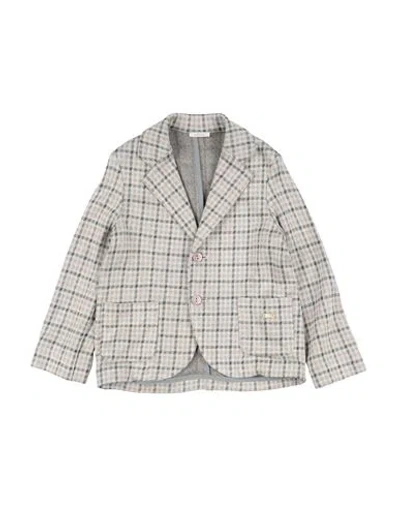 Le Bebé Babies'  Toddler Boy Blazer Light Grey Size 4 Viscose, Polyester, Elastane