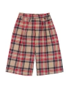 Le Bebé Toddler Girl Pants Camel Size 4 Cotton, Polyester In Multi