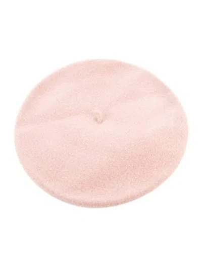 Pre-owned Le Béret Français Wool Beret Hat W/tags In Pink