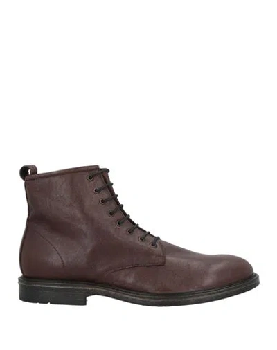 Le Bohémien Man Ankle Boots Dark Brown Size 9 Leather