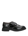 Le Bohémien Woman Lace-up Shoes Black Size 8 Leather