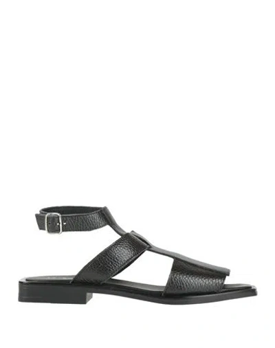 Le Bohémien Woman Sandals Black Size 8 Calfskin