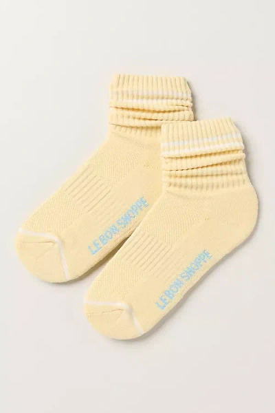 Le Bon Shoppe Boyfriend Socks In Yellow