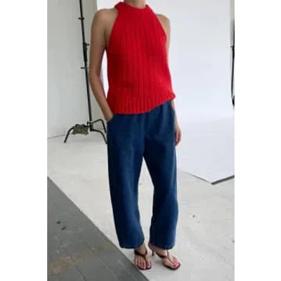 Le Bon Shoppe Cotton Knitted Tank In Chilli Pepper In Red