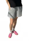 Le Bon Shoppe Flared Basketball Shorts In Heather Grey In Gray