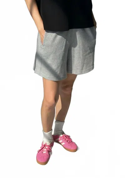 Le Bon Shoppe Flared Basketball Shorts In Heather Grey In Gray