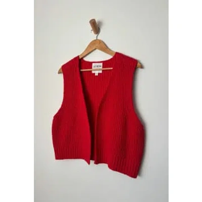 Le Bon Shoppe Granny Sweater Vest In Red