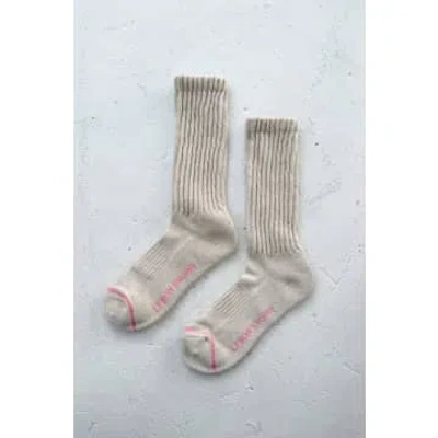 Le Bon Shoppe Oatmeal Ballet Socks In Grey