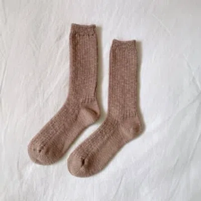 Le Bon Shoppe Toffee Cottage Socks In Brown