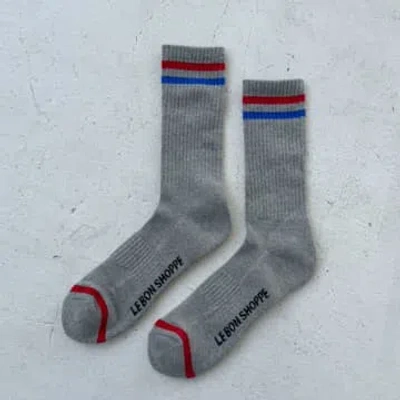 Le Bon Shoppe True Grey Extended Boyfriend Socks