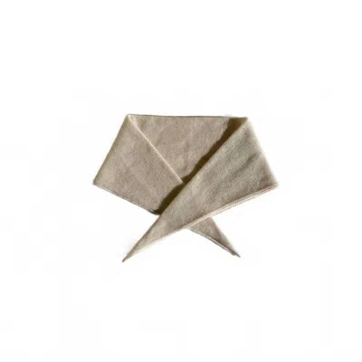Le Bon Shoppe Women's Cashmere Bandana In Oatmeal In Brown