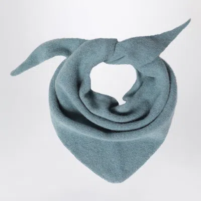 Le Bonnet Bandana In Wool And Caregora In Basil In Blue
